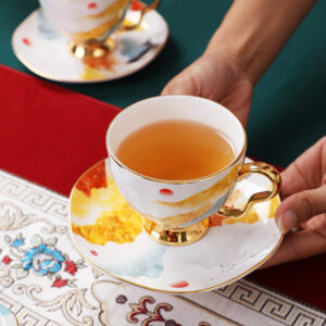 TSB21BB020 D3 Mountain-range English Tea Set Bone China Teapot Set