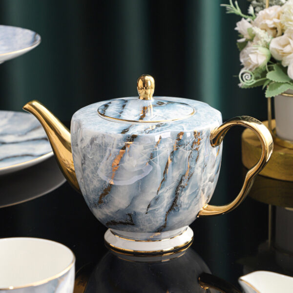 TSB21BB021 3 Exquisite English Tea Set Bone China Teapot Set 15 Pieces