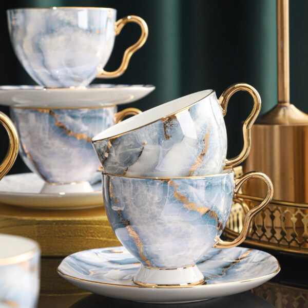 TSB21BB021 5 Exquisite English Tea Set Bone China Teapot Set 15 Pieces