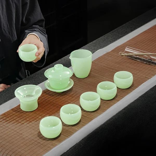 liuli living盃セット Liuli Glass Chinese Gongfu Tea Set - Teasetbox.com