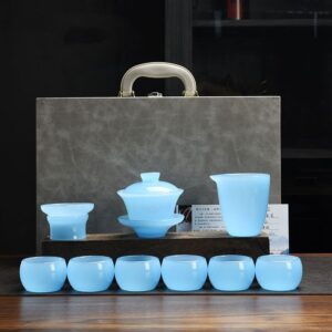 TSB26BB008 VB1 Liuli Glass Chinese Gongfu Tea Set