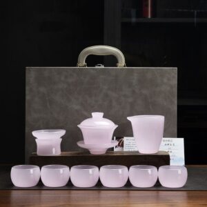 TSB26BB008 VB3 Liuli Glass Chinese Gongfu Tea Set