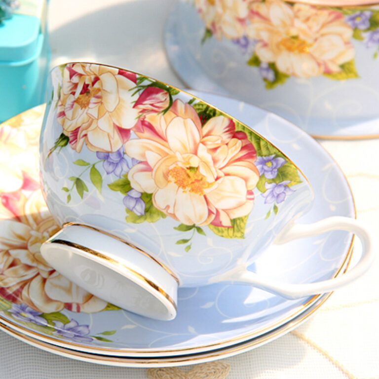Floral British Tea Set Vintage Bone China Teapot Set