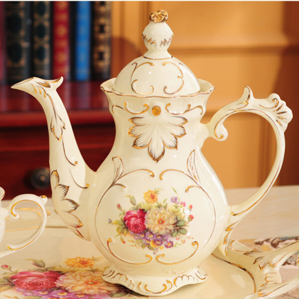 TSB2BB003 2 8-Piece Luxury English Tea Set Porcelain British Teapot Set