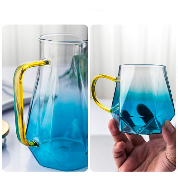 TSB4BB005 v9 Minimalist Summer Tea Set Glass With Stainless Holder