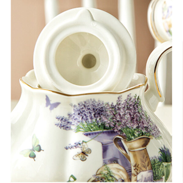 TSB5BB005 3 Lavender English Tea Set Bone China Full Set
