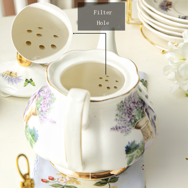 TSB5BB005 4 Lavender English Tea Set Bone China Full Set
