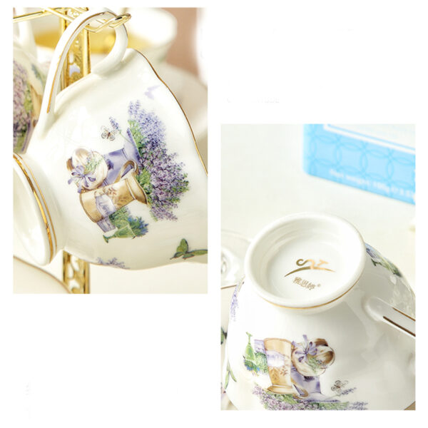 TSB5BB005 5 Lavender English Tea Set Bone China Full Set