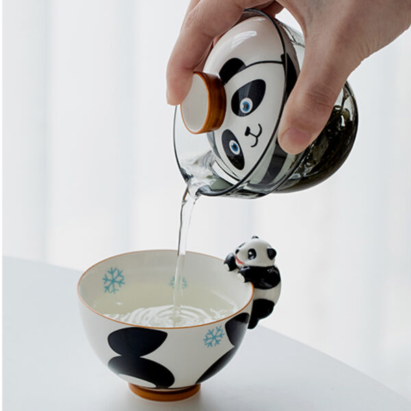 TSB5BB008 1 Chinese Panda Travel Tea Set Ceramic