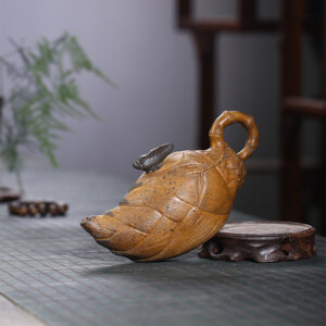TSB6BB005 5 Bamboo Shoots Chinese Yixing Teapot Purple Clay 11.8 Oz