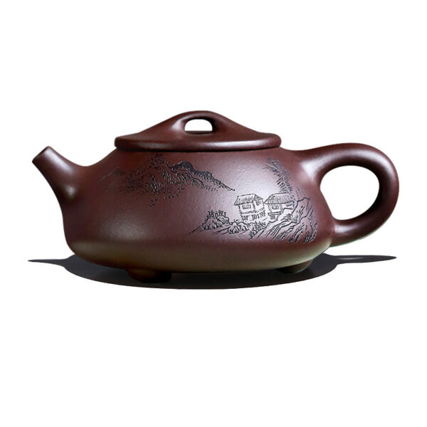 TSB6BB016 F2 Classic Shi Piao Yixing Teapot Purple Clay 7.1 Oz