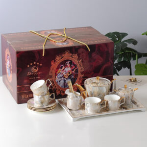 TSB6BB020 VV2 Luxury Coffee Set Porcelain Complete English Tea Set