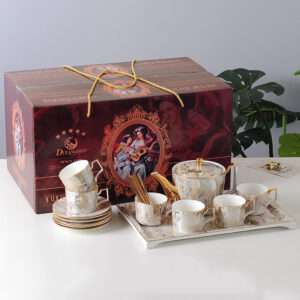 TSB6BB020 VV3 Luxury Coffee Set Porcelain Complete English Tea Set