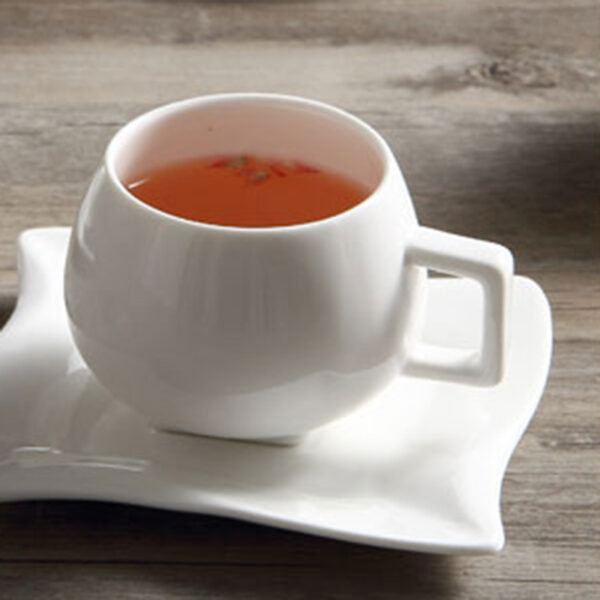 TSB6BB021 4 16-Pieces White English Tea Set Porcelain for Breakfast