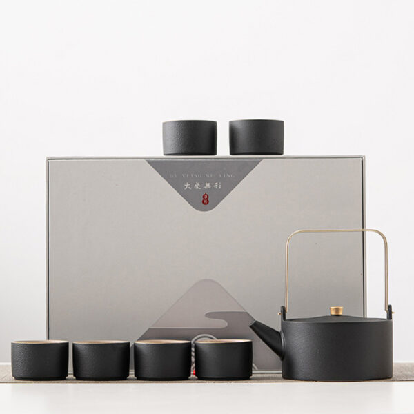 TSB8BB001 FF Japanese Tea Set for Gongfu Cha Teapot Set 7 Pieces