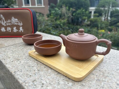 Authentic Chinese Yixing Travel Tea Set for 2 photo review