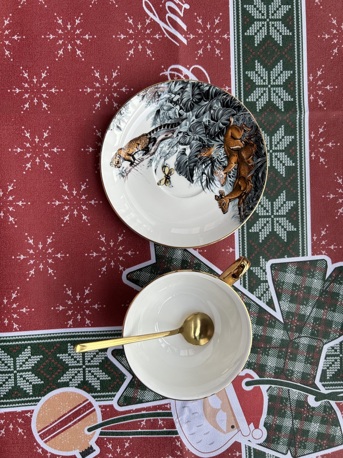 Click to view full screen Jungle Tea Cup and Saucer Set Bone China photo review