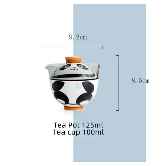 Chinese Panda Travel Tea Set Ceramic