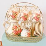Vintage English Rose Tea Set Porcelain Teapot Set photo review