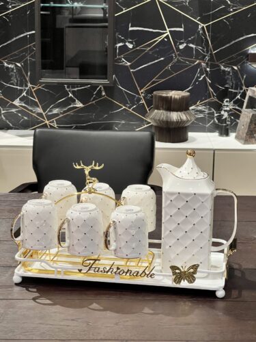 Fashionable Porcelain English Tea Set Modern Teapot Set photo review